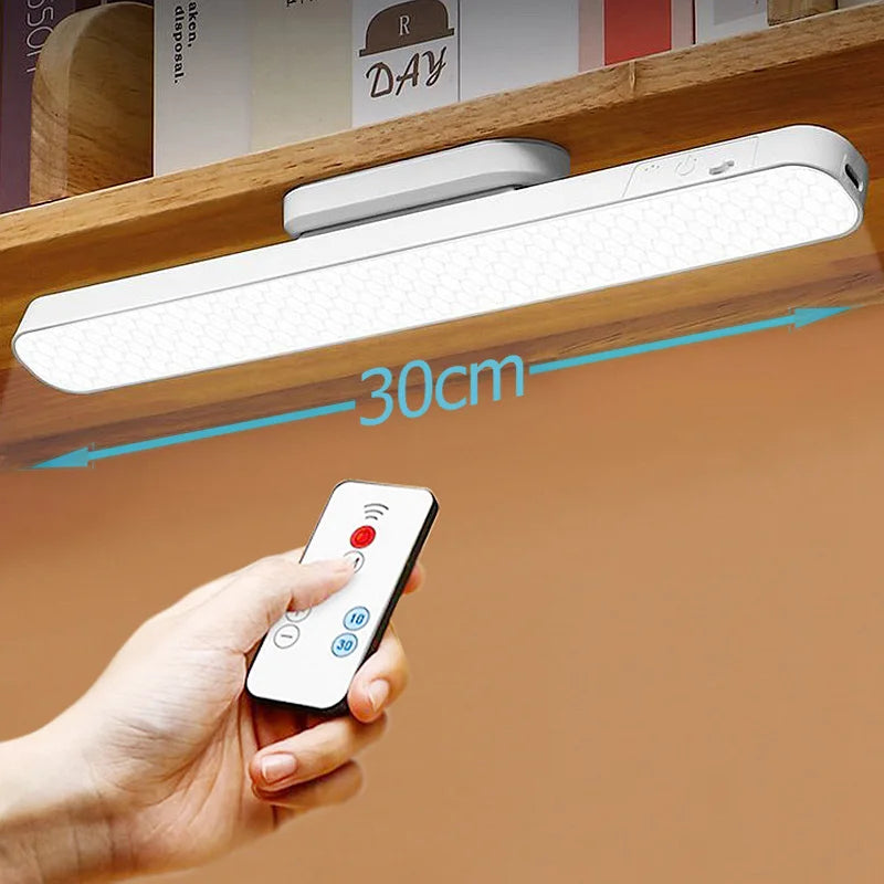 Magnetic LED Desk Lamp — USB Rechargeable, 3-Color Reading Light