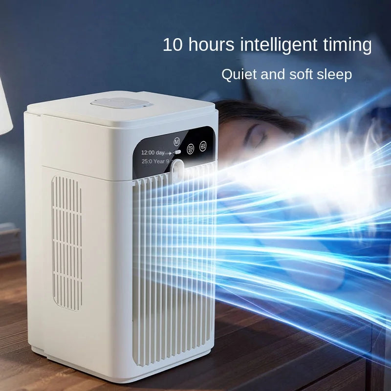 Mini USB Desktop Fan & Air Cooler — 3000mAh Rechargeable, 370ml Water Tank